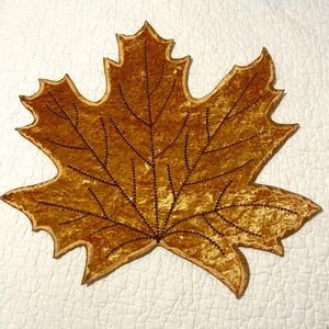 Homewear velvet autumn leaf placemat (6 pieces)